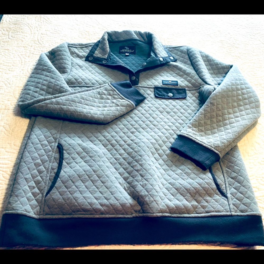 Simply Southern Gray quilted pullover size XL